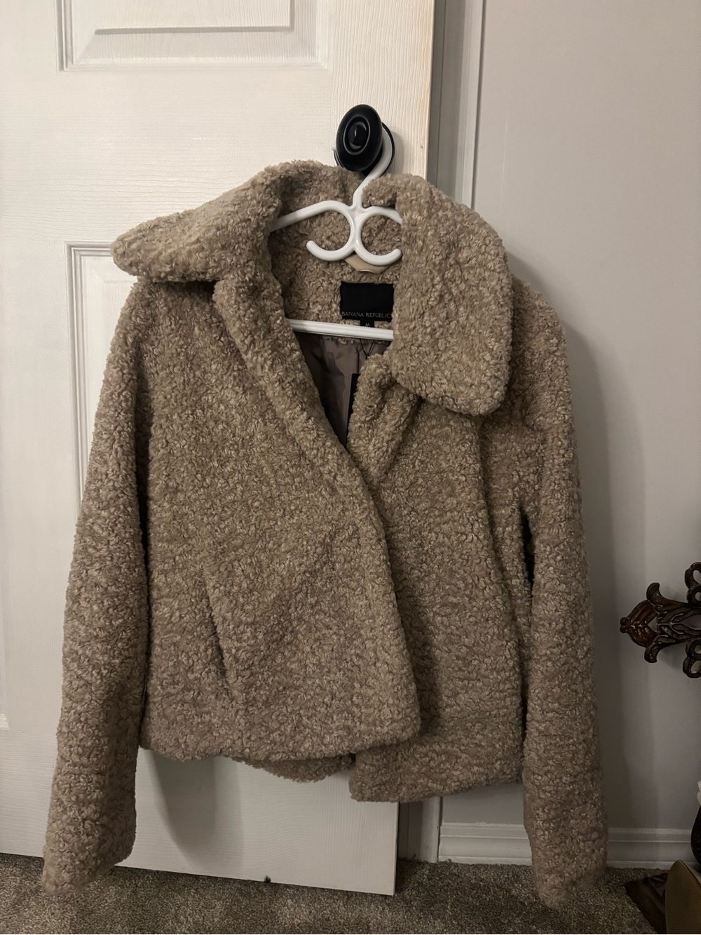 Women’s Taupe Teddy Coat - Banana Republic